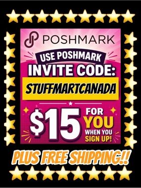 👗 JOIN POSHMARK SIGN UP USE CODE STUFFMARTCANADA GET $15 CREDIT & FREE SHIPPING!